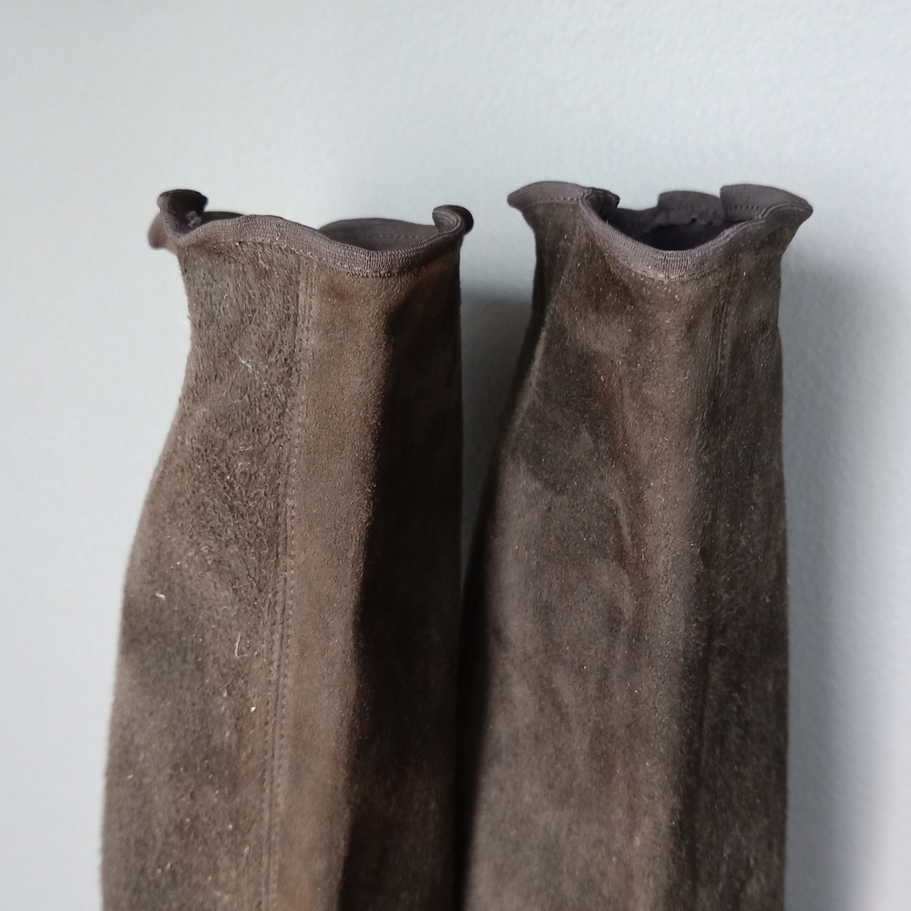 CHANEL suede long boots - Picture 5 of 16